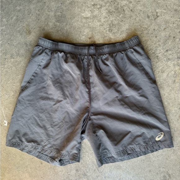 Asics Charcoal Sports Shorts - Picture 1 of 3